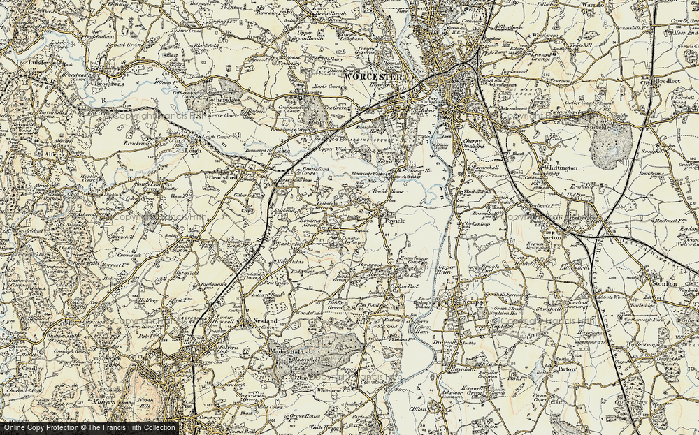 Old Map of King's End, 1899-1901 in 1899-1901