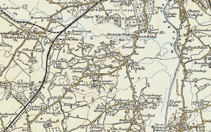Old map of King's End in 1899-1901