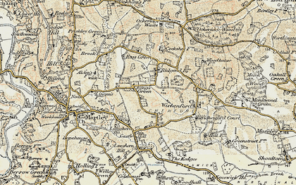 Old map of King's Green in 1899-1902