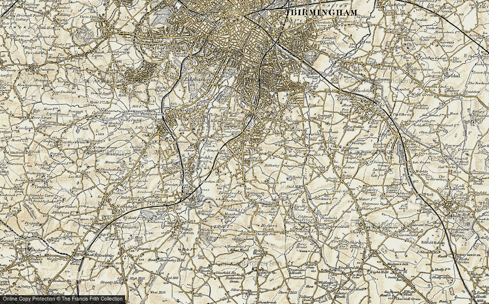 Old Map of King's Heath, 1901-1902 in 1901-1902
