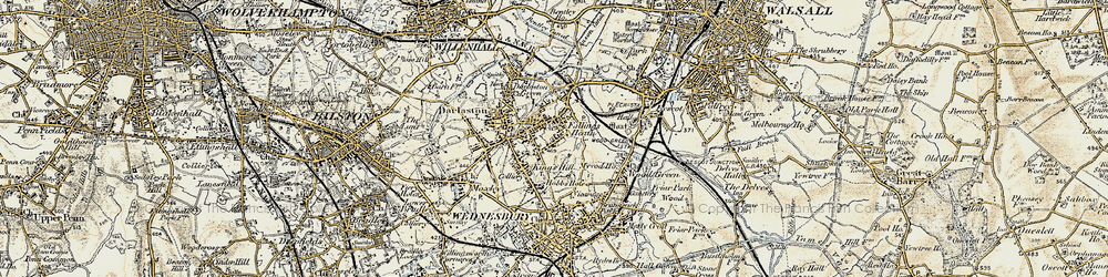 Old map of King's Hill in 1902
