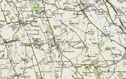 Old map of Bolton Lodge in 1901-1904