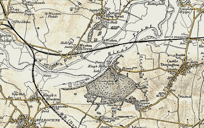 Old map of Weston Grange in 1902-1903