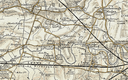 Old map of All Oaks Wood in 1901-1902