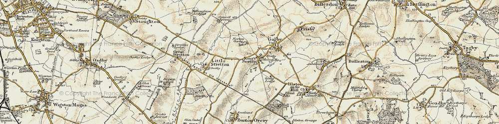 Old map of King's Norton in 1901-1903