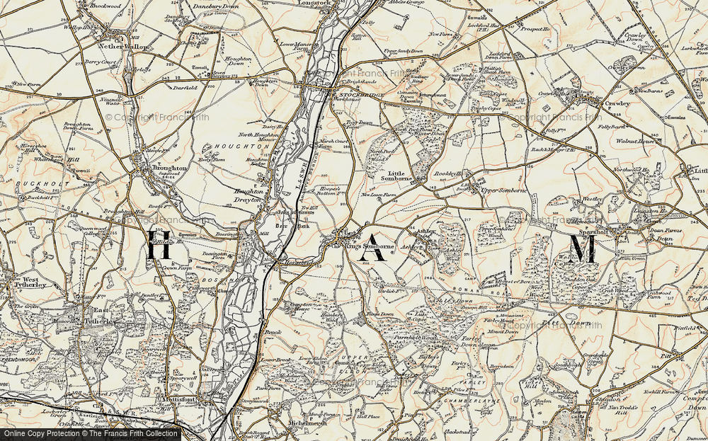 Old Map of King's Somborne, 1897-1900 in 1897-1900