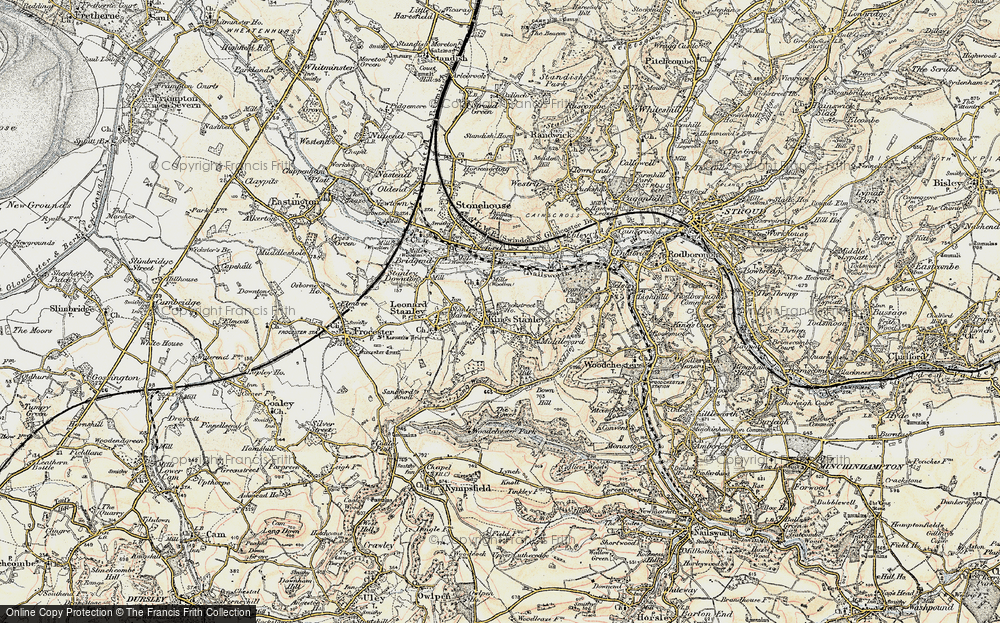 Old Map of King's Stanley, 1898-1900 in 1898-1900