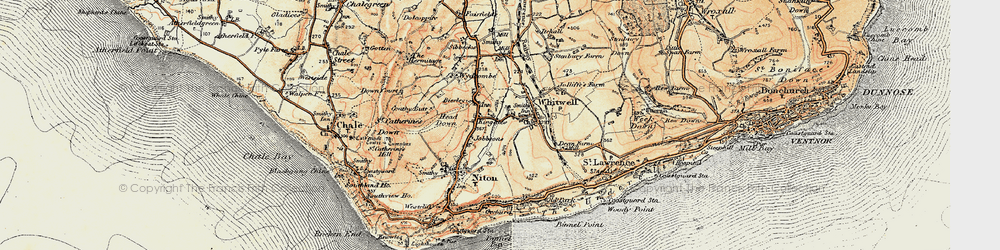 Old map of Kingates in 1899