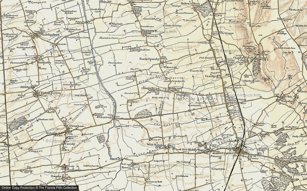 Old Map of Kingerby, 1903 in 1903