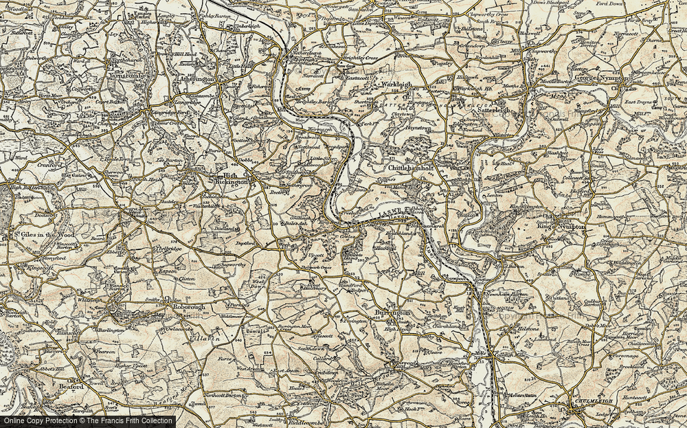 Old Map of Kingford, 1899-1900 in 1899-1900