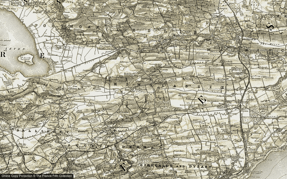 Old Map of Kinglassie, 1903-1908 in 1903-1908