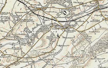 Old map of Kings Clipstone in 1902-1903