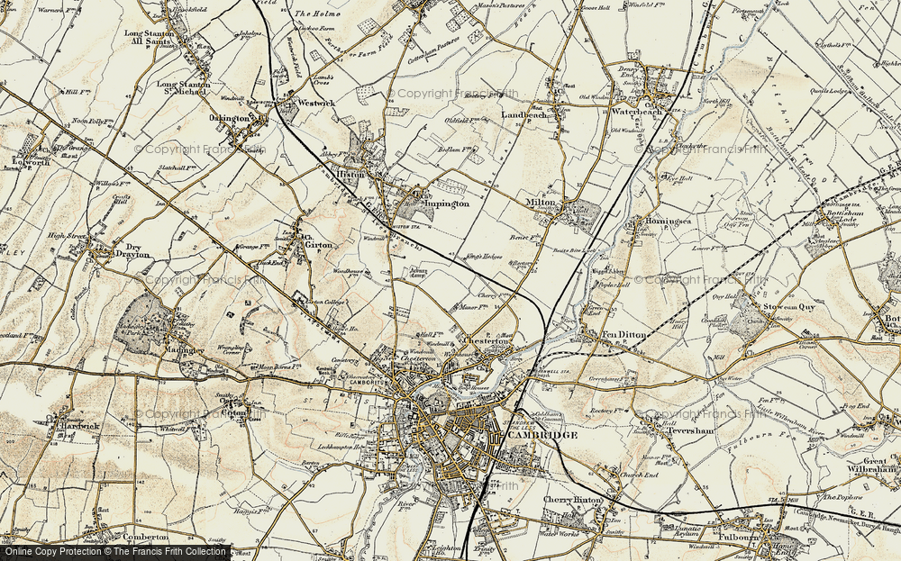 Old Map of Kings Hedges, 1899-1901 in 1899-1901