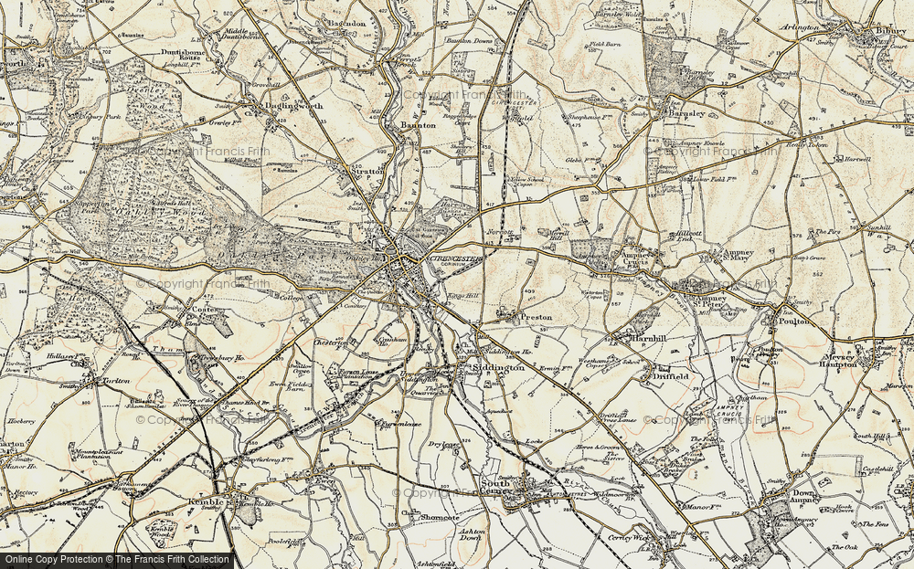 Old Map of Kings Hill, 1898-1899 in 1898-1899