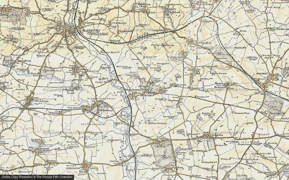 Old Map of Kings Sutton, 1898-1901 in 1898-1901