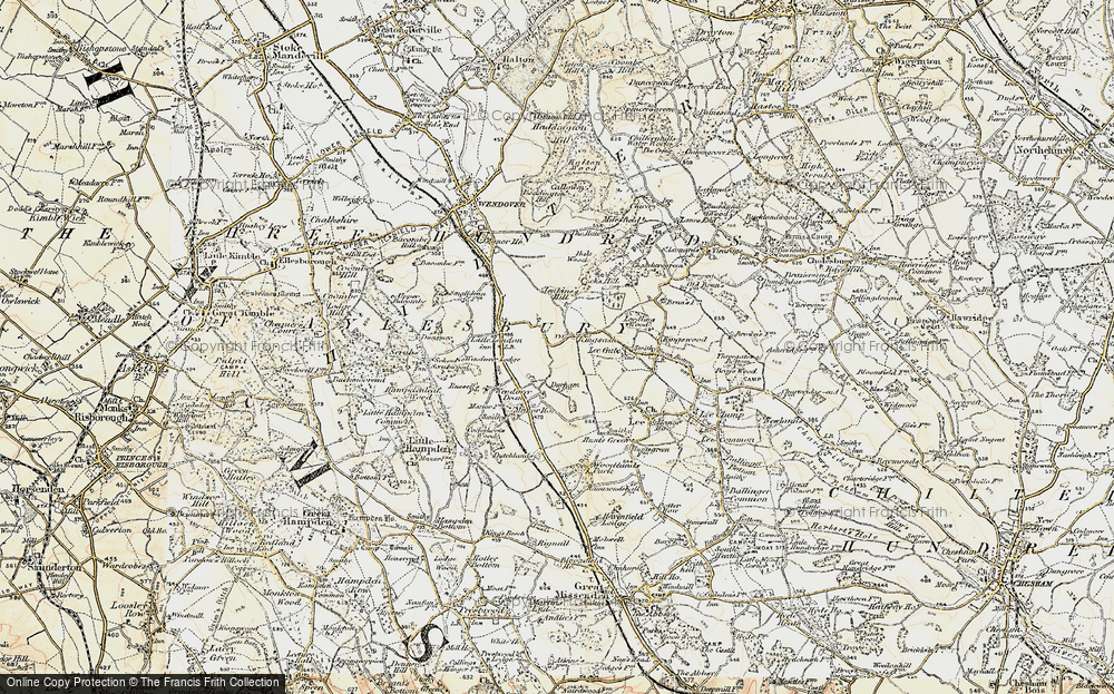 Old Map of Kingsash, 1897-1898 in 1897-1898