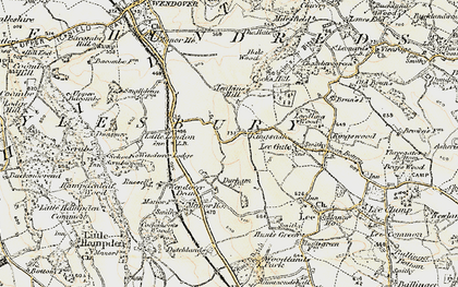 Old map of Kingsash in 1897-1898