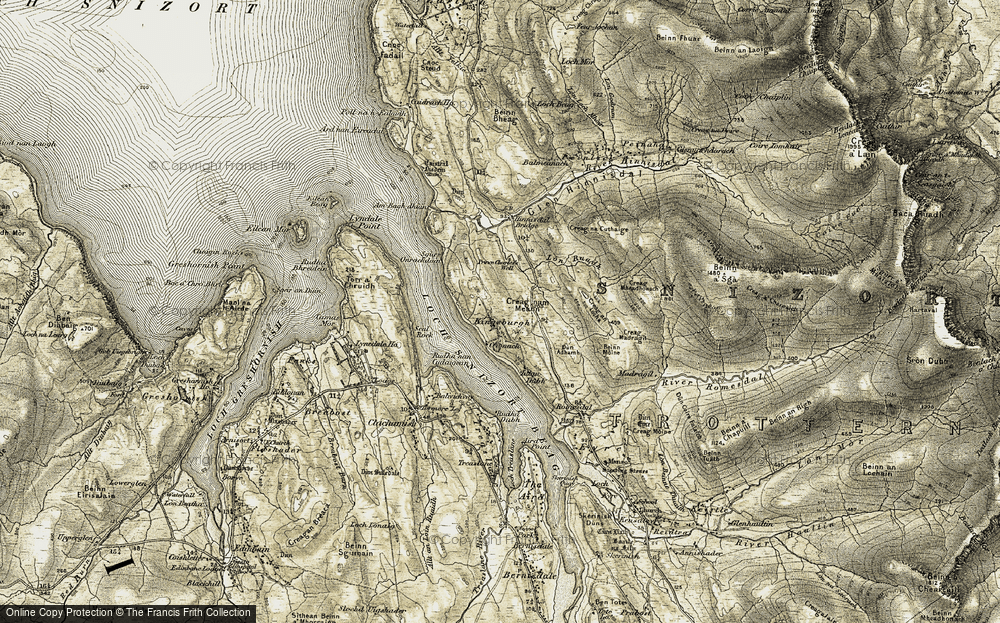 Old Map of Kingsburgh, 1908-1909 in 1908-1909