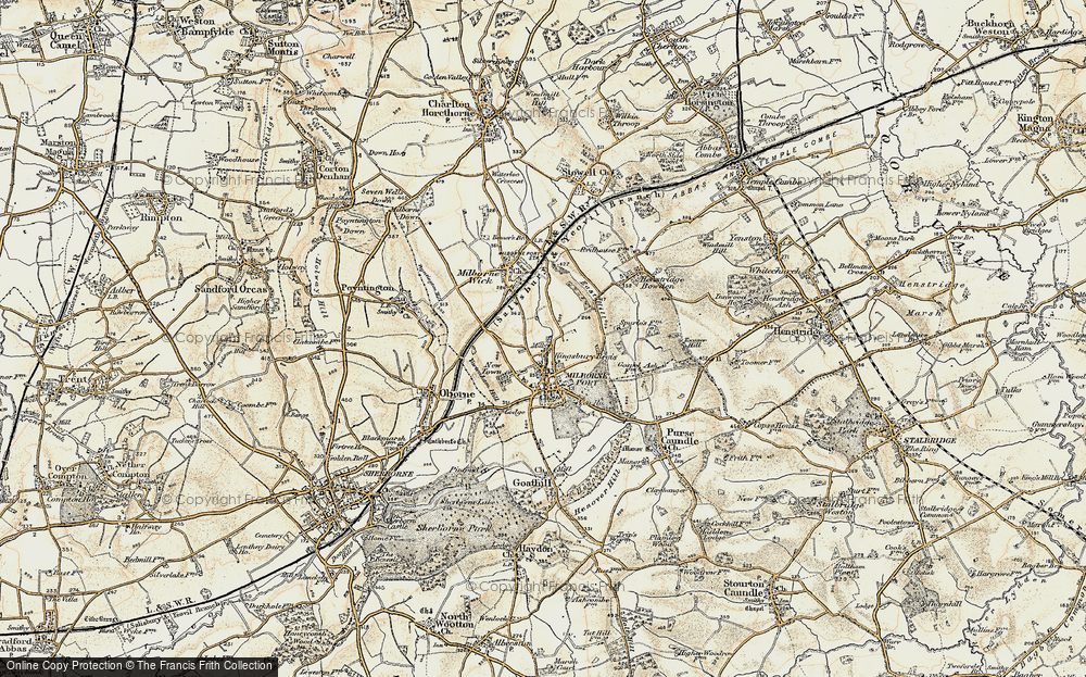 Old Map of Kingsbury Regis, 1899 in 1899