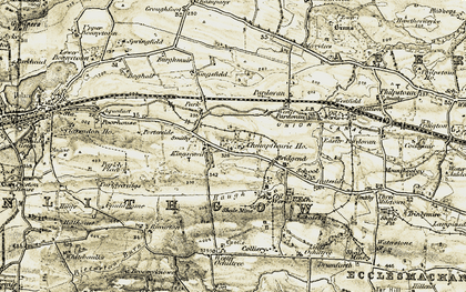 Old map of Kingscavil in 1904-1906