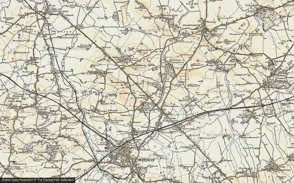 Old Map of Kingsdown, 1898-1899 in 1898-1899