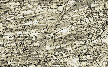 Old map of Kingseat in 1903-1906