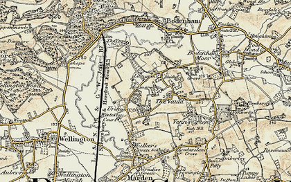 Old map of Kingsfield in 1899-1901