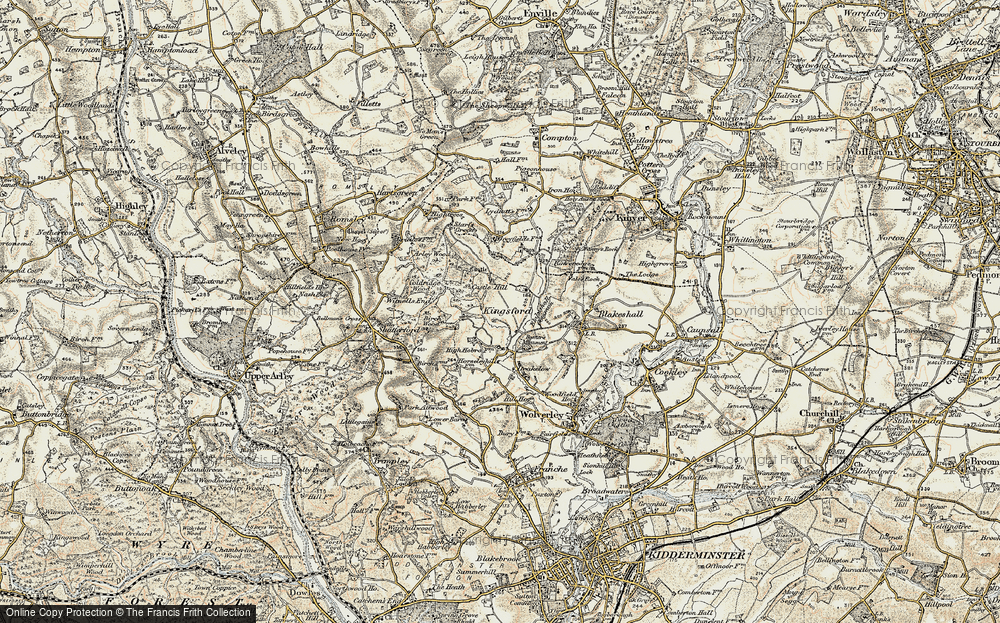 Old Maps of Kingsford, Hereford & Worcester - Francis Frith