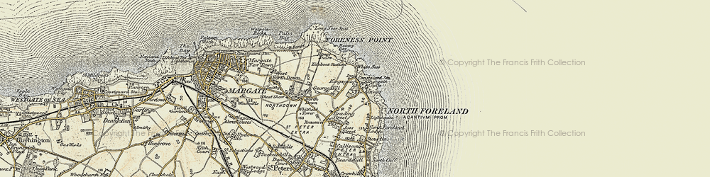 Old map of Botany Bay in 1898-1899