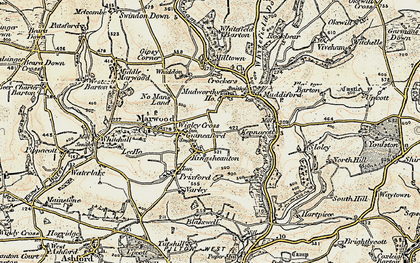 Old map of Kingsheanton in 1900