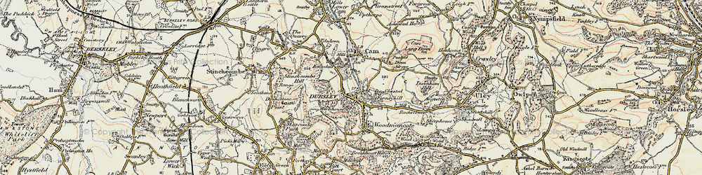 Old map of Kingshill in 1898-1900