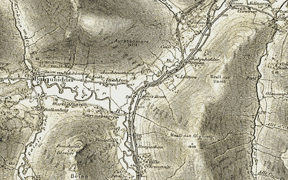 Old map of Balquhidder Station in 1906-1907