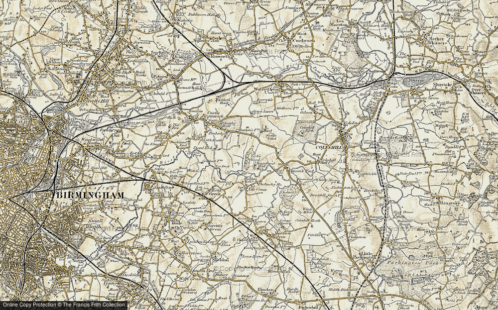 Old Map of Kingshurst, 1901-1902 in 1901-1902