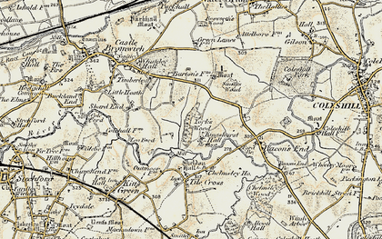 Old map of Kingshurst in 1901-1902