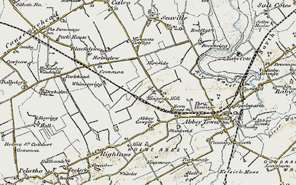 Old map of Abbey Cowper in 1901-1904