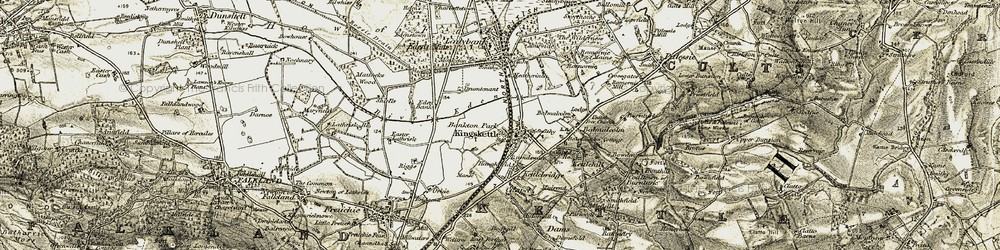 Old map of Bankton Park in 1906-1908