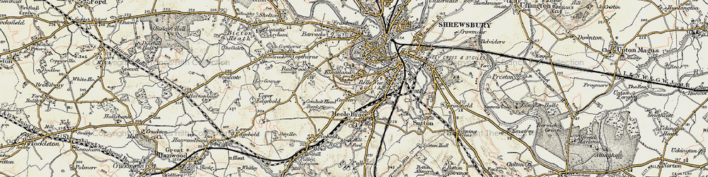 Old map of Kingsland in 1902