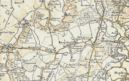 Old map of Kingsley in 1897-1909