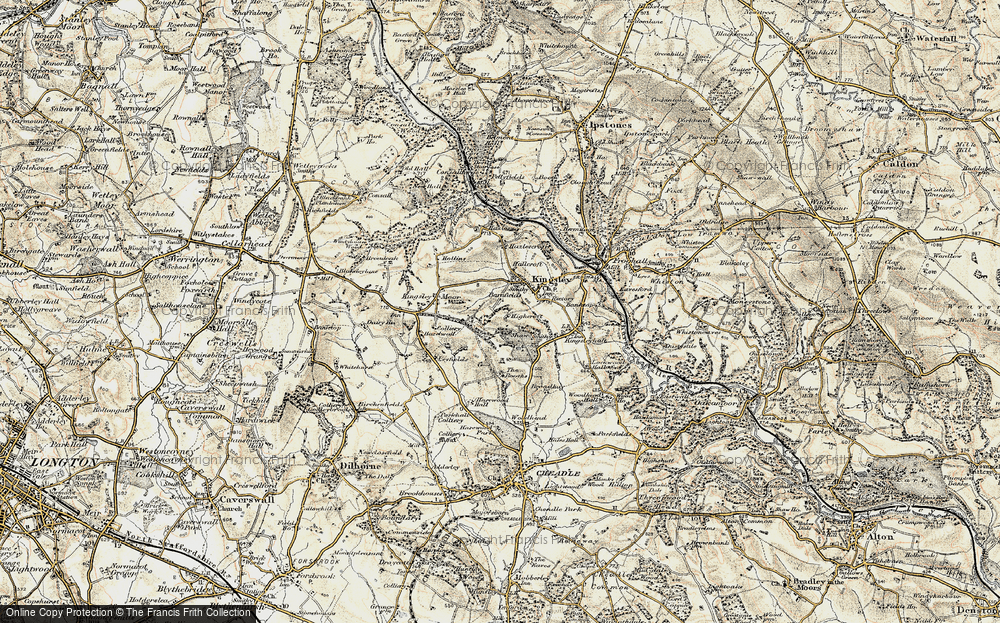 Old Map of Kingsley, 1902 in 1902