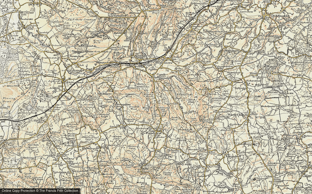 Old Map of Kingsley Green, 1897-1900 in 1897-1900