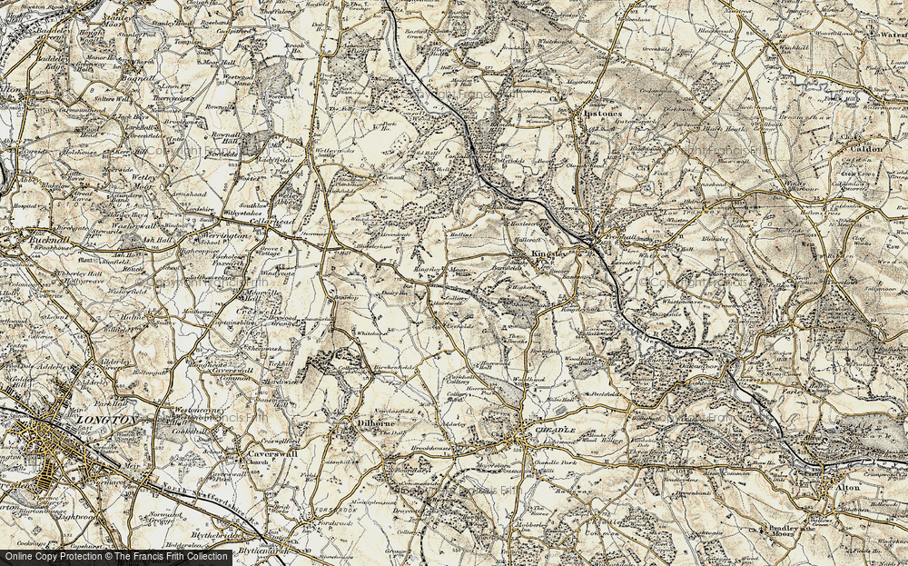 Old Map of Kingsley Moor, 1902 in 1902