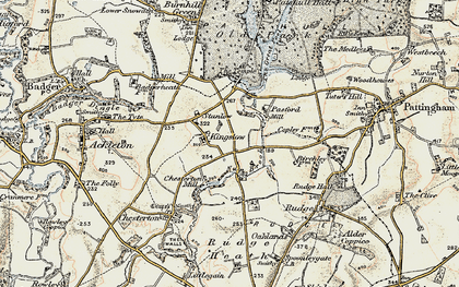 Old map of Kingslow in 1902