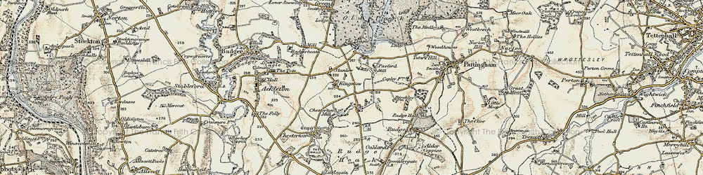 Old map of Kingslow in 1902