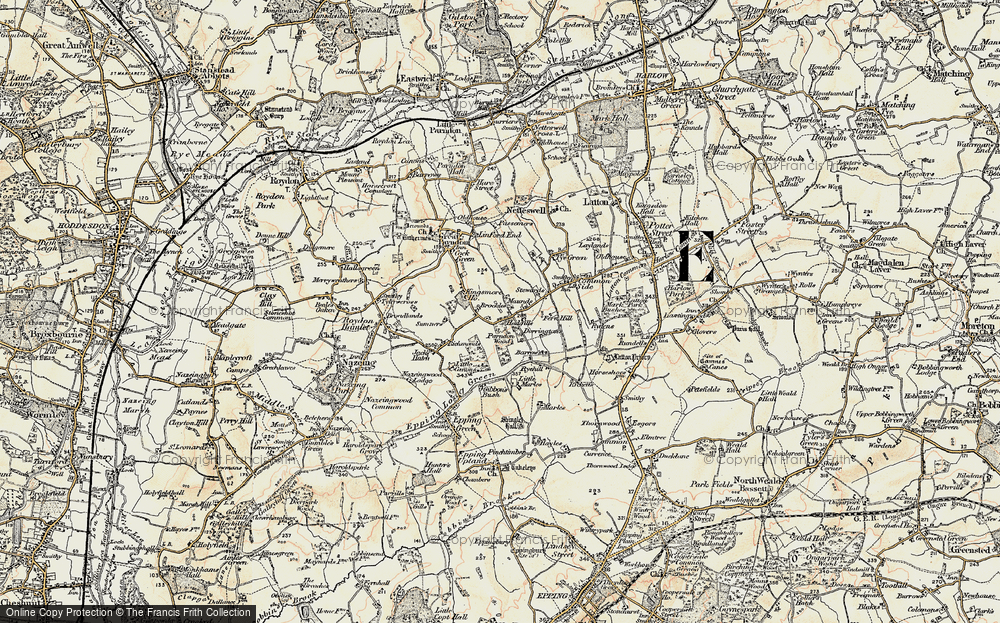 Old Map of Kingsmoor, 1898 in 1898