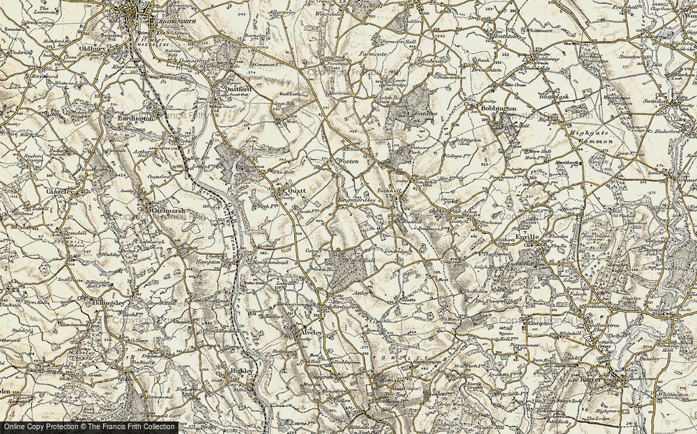 Old Map of Kingsnordley, 1902 in 1902