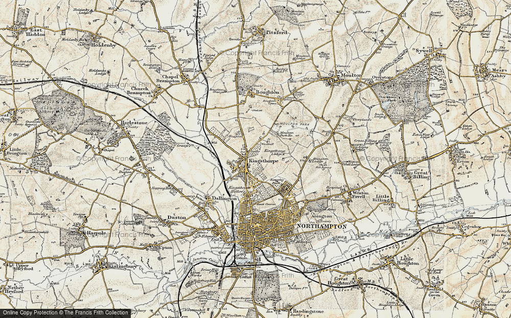 Old Map of Kingsthorpe, 1898-1901 in 1898-1901