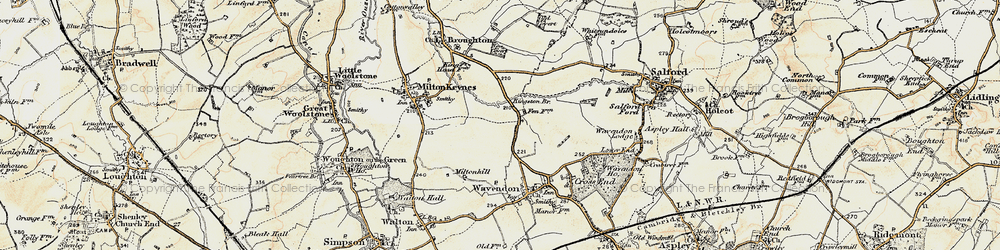 Old map of Kingston in 1898-1901