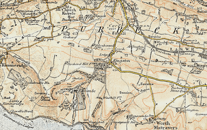 Old map of Kingston in 1899-1909
