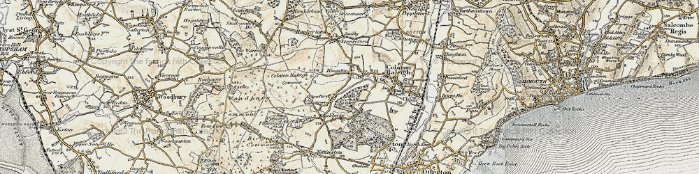 Old map of Baker's Brake in 1899