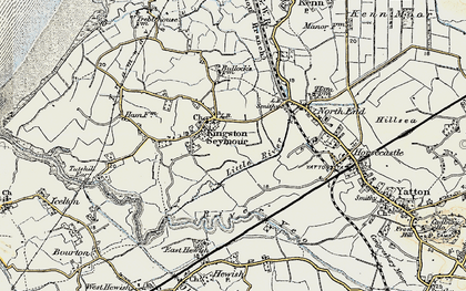 Old map of Kingston Seymour in 1899